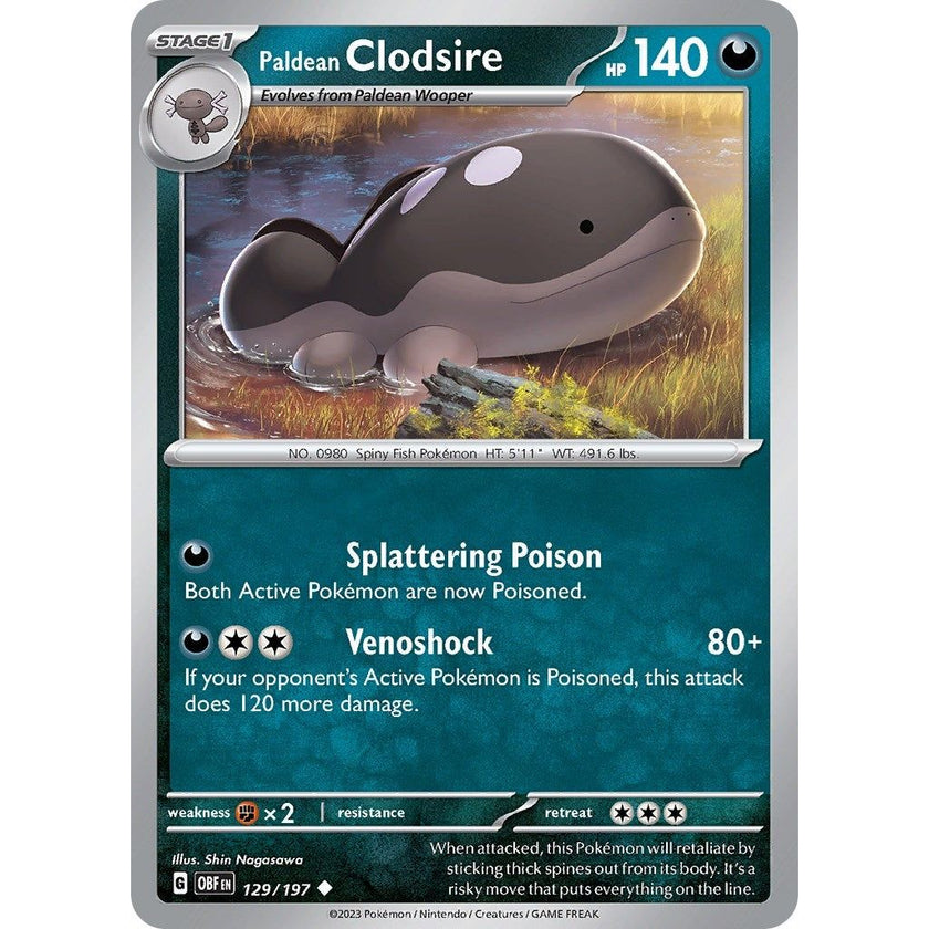 Paldean Clodsire (129/197) (OBF)
