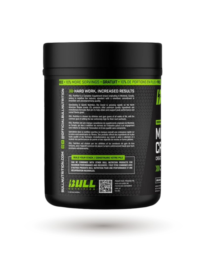 Bull Nutrition Creatine - 220 Servings