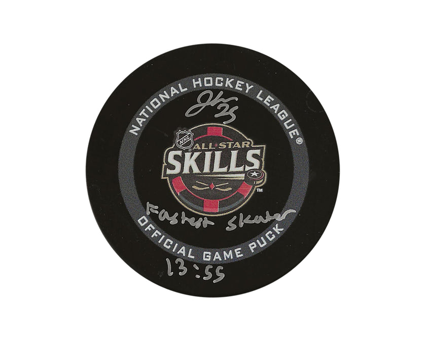 Jordan Kyrou Autographed 2022 All-Star Skills Competition Official Game Puck Inscribed 