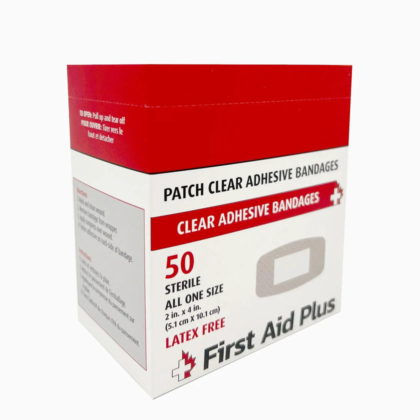 Plastic Adhesive Extra Large Patch Bandage, 2