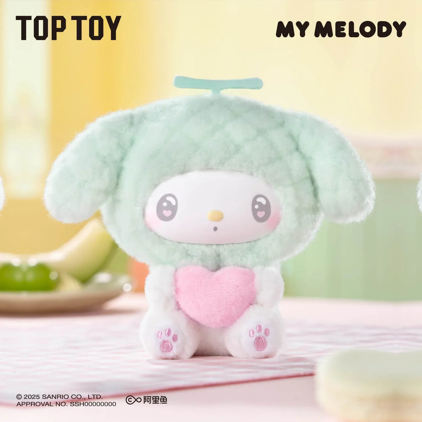 [pre order] my melody  50th Anniversary Milk Candy Series Plush Keychains Gift Blind Box