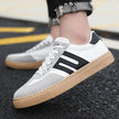 Men's Versatile Casual Canvas Sneakers – Lace-Up Board Shoes