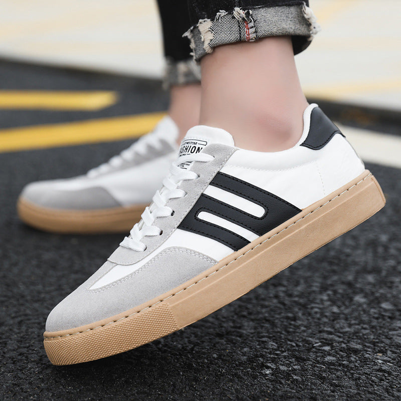 Men's Versatile Casual Canvas Sneakers – Lace-Up Board Shoes