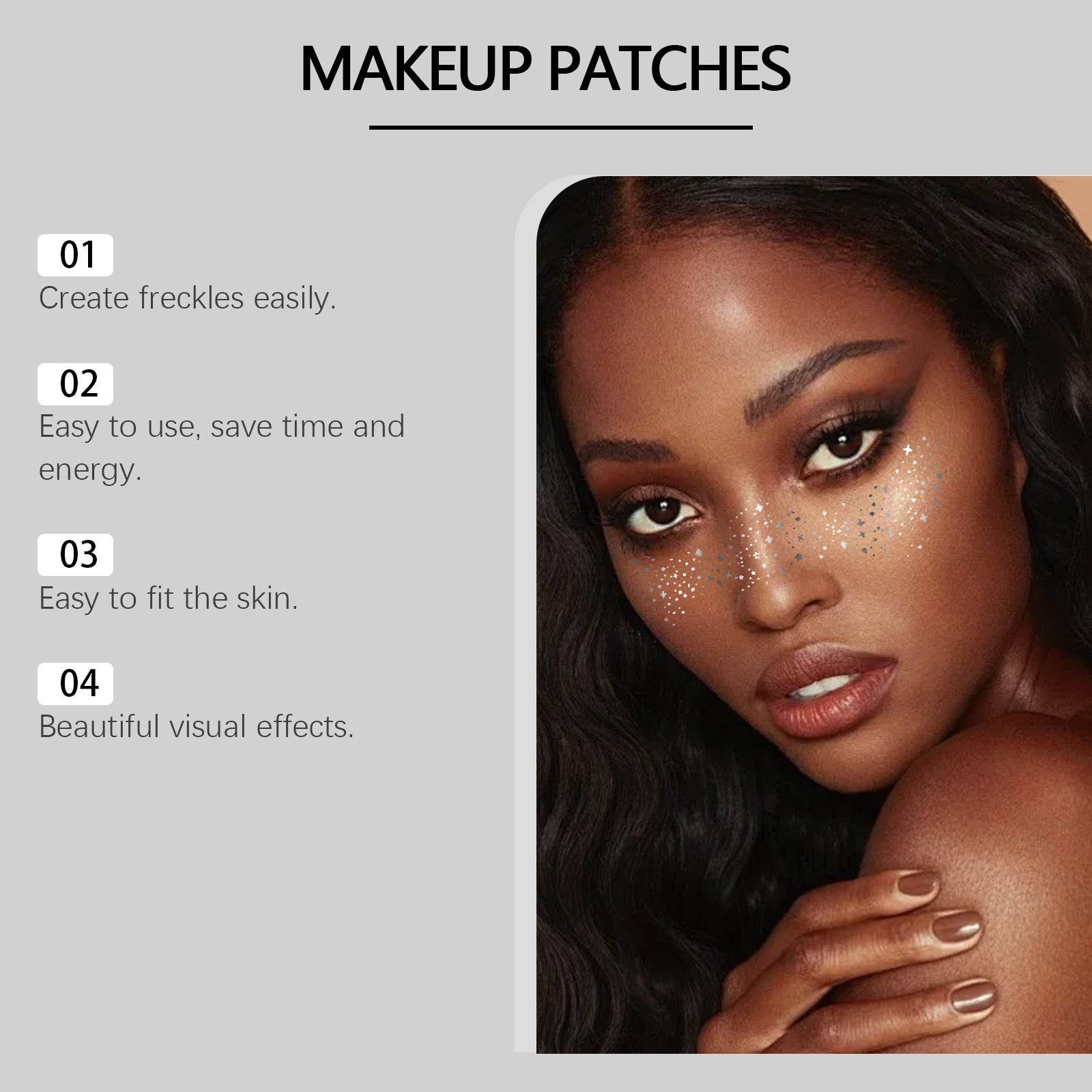 Glitter freckles - Speckles Makeup Patches  - Easy Freckles