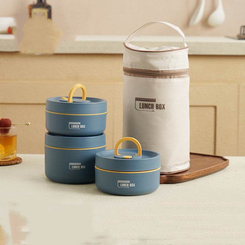 Portable Insulated Work Lunch Box and Canvas Lunch Bag