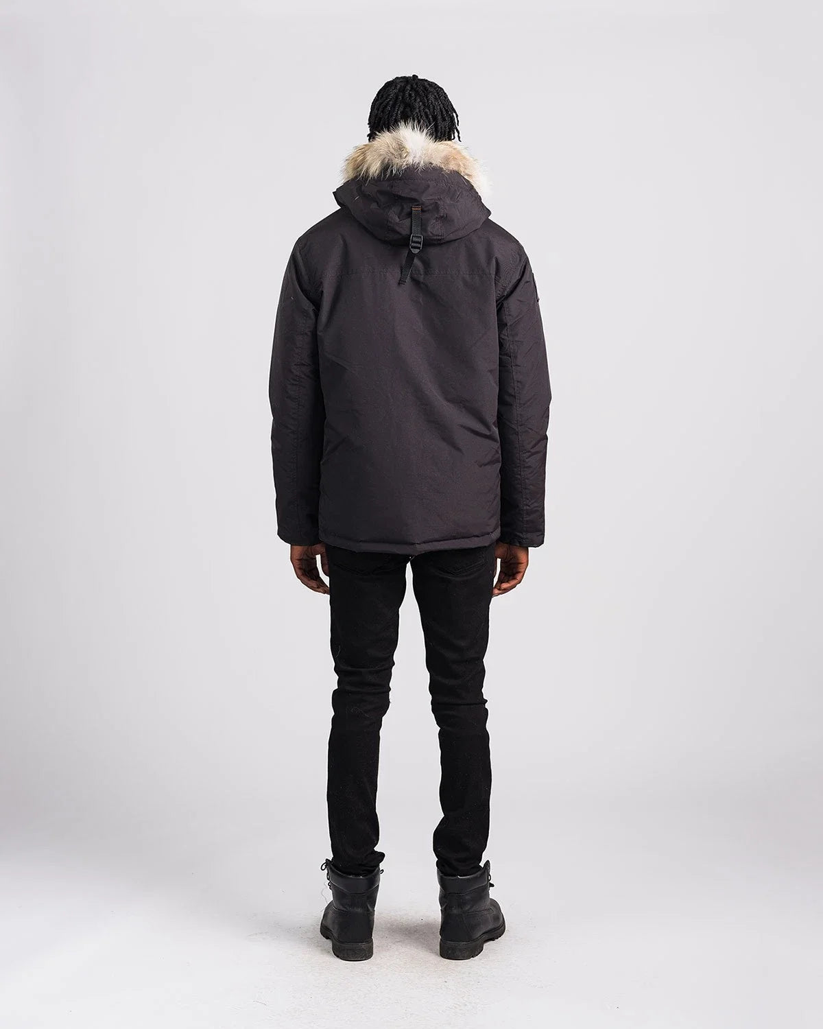 Outdoor Survival Canada Men's Nyik -40 Down Parka, Orca Black, Small - ON DISPLAY
