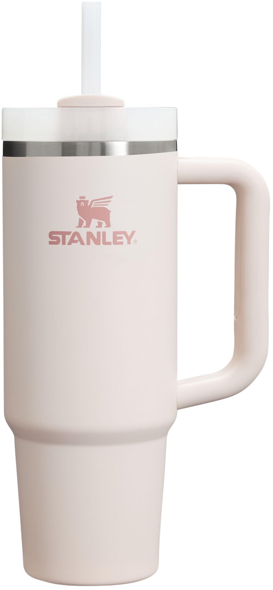Stanley Quencher H2.0 Tumbler with Handle and Straw 30 oz | Flowstate 3-Position Lid | Cup Holder Compatible for Travel | Insulated Stainless Steel Cup | BPA-Free | Rose Quartz 2.0 🍁 All In One Marketplace Canada