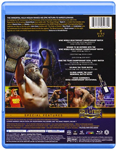 WWE: Wrestlemania XXX (30th Anniversary) - Blu-Ray