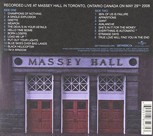GOOD;MATTHEW / LIVE AT MASSEY HALL - CD (Used)