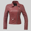 Women’s Lightweight Leather Fashion Jacket | Soft Naked Cowhide Casual Moto Style