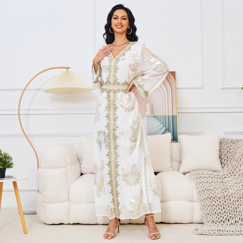 Bronzing Arabian Tourist Dress