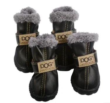 Dog Winter Snow Boots – Waterproof Non-Slip PU Paw Shoes for Small & Medium Dogs (10 Colours, Sizes 1–5 & S–XXL)