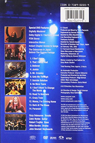 Ozzy Osbourne / Live At Budokan - DVD