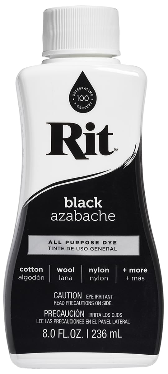 Rit Dye 88150 All Purpose Liquid Dye, Black, 8 Fl Oz 🍁 All In One Marketplace Canada