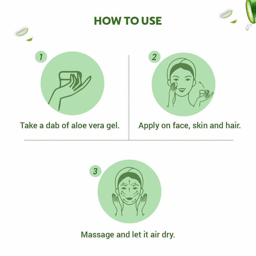 Indus Valley 100% Pure Aloe Vera Gel with Vitamin C & E for Skin & Hair | Non-Sticky Natural Aloe vera Gel - Soothes & Face Moisturizes, Irritated Skin Caused by Sunburn, Rashes (175Ml) 🍁 All In One Marketplace Canada