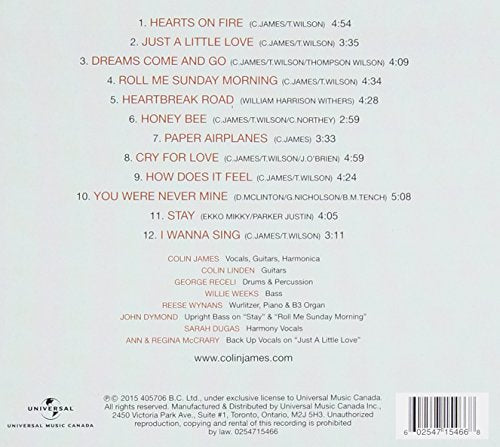 Colin James / Hearts On Fire - CD (Used)
