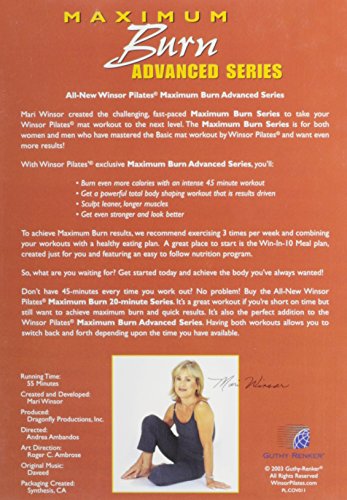 Winsor Pilates Maximum Burn Advanced Series: Super Sculpting & Body Slimming