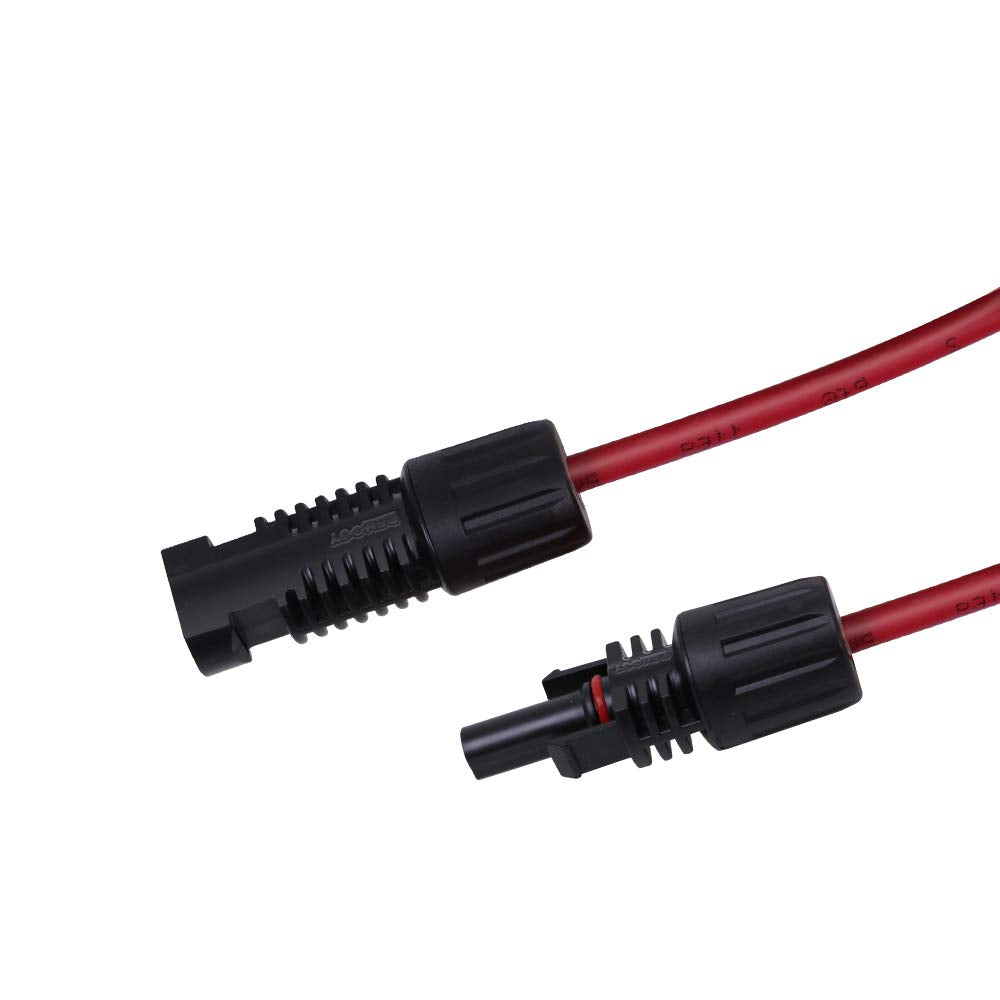 Renogy 20FT 12AWG Solar Panel Extension Cable with Female and Male Connectors, 20Ft. 12AWG, 1 Pair 20' 12 Gauge Red and Black 🍁 All In One Marketplace Canada