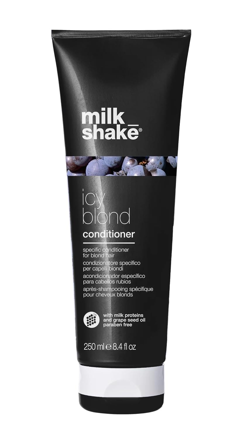 milk_shake Icy Blond Conditioner - Black Pigment Silver Conditioner for Very Light Blond and Platinum Hair, 8.4 Fl Oz (250 ml) 🍁 All In One Marketplace Canada