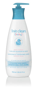 Live Clean - Baby Shampoo & Body Wash Gentle 750 (750ml)