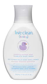 Live Clean - Baby Soothg Oatmeal Tearless Wash (300ml)