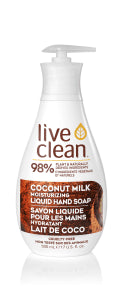 Live Clean - Coconut Milk Liquid Hand Soap (500ml)
