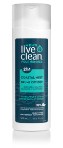 Live Clean - Coastal Mist Bodywash & Shampoo (500ml)