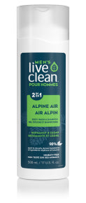 Live Clean - Alpine AIr Bodywash & Shampoo (500ml)