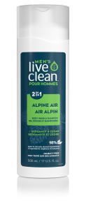 Live Clean - Alpine AIr Bodywash & Shampoo (500ml)