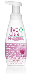 Live Clean - White Tea & Cherry Foaming Soap (400ml)