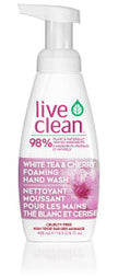 Live Clean - White Tea & Cherry Foaming Soap (400ml)