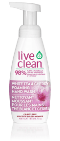 Live Clean - White Tea & Cherry Foaming Soap (400ml)