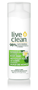 Live Clean - Calming Body Wash Monoï Oil (500ml)