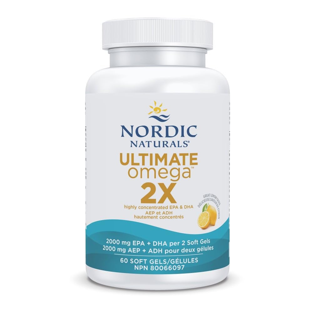 Nordic Naturals Ultimate Omega 2X - Extra Omega-3s Support Heart, Brain Health, 60 Count 🍁 All In One Marketplace Canada