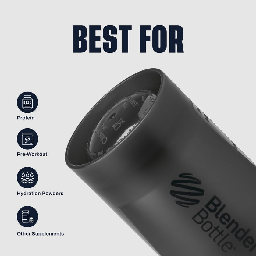 BlenderBottle Classic V2 Shaker Bottle Perfect for Protein Shakes and Pre Workout, 45-Ounce, Black 🍁 All In One Marketplace Canada