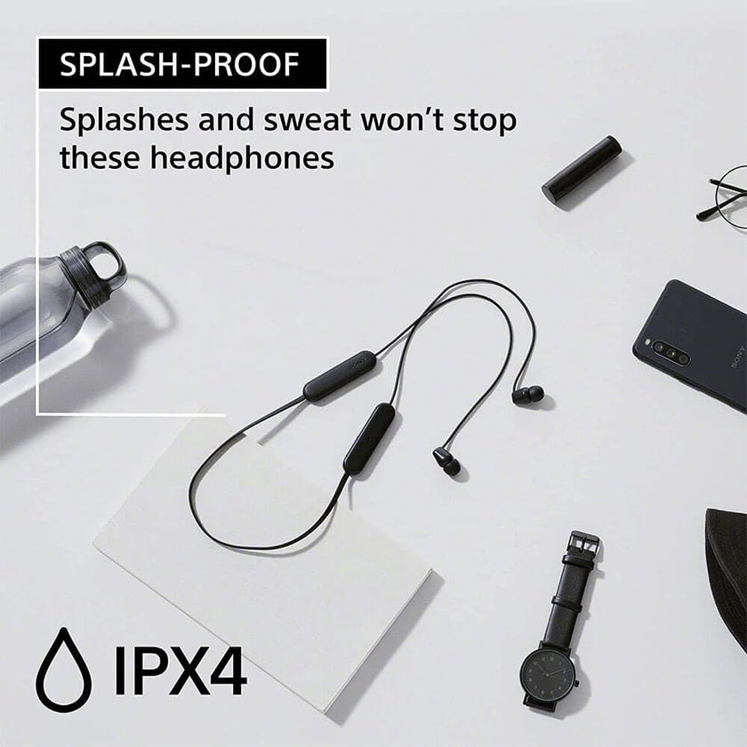 Sony WI-C100 Wireless in-Ear Bluetooth Headphones with Built-in Microphone, Black 🍁 All In One Marketplace Canada