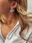 The River Studs In Gold And Silver