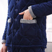 Thick quilted Winter pajamas Set  2pcs Unisex