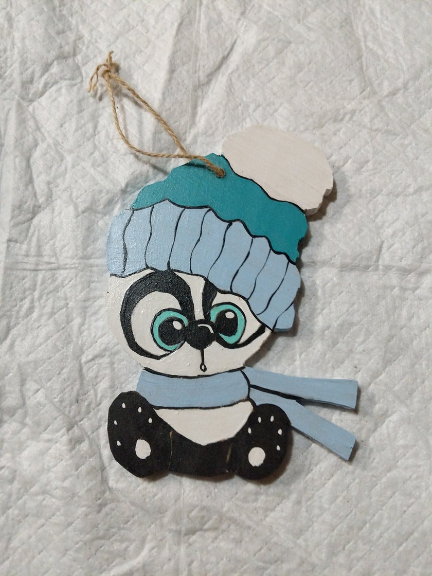 Ornement de bois LEMUR