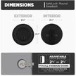 Weiser Safelock Matte Black Round Deadbolt Lock, ANSI/BHMA Grade 3 Certified Front Door Lock, Exterior Door Lock with Key, Traditional Door Locks for Entry Door 🍁 All In One Marketplace Canada