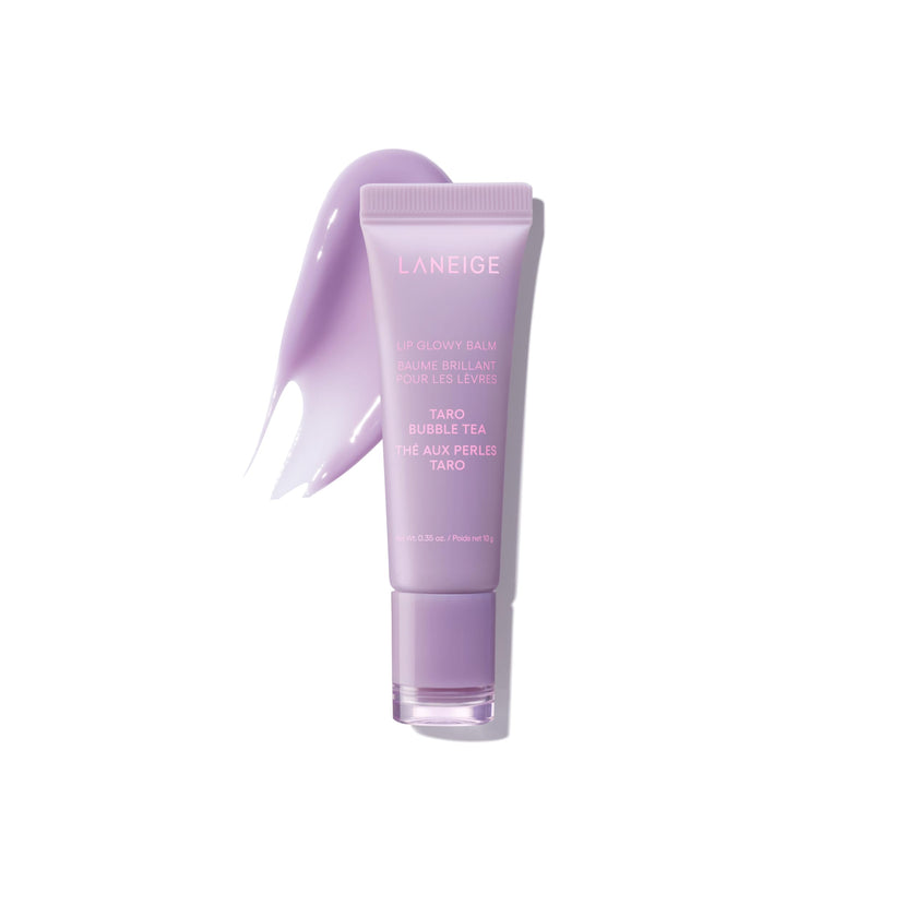 LANEIGE Lip Glowy Balm: Sheer Tinted Lip Moisturizer with Shea Butter, for Hydrating Shine & Soft Lips, Taro Bubble Tea 🍁 All In One Marketplace Canada