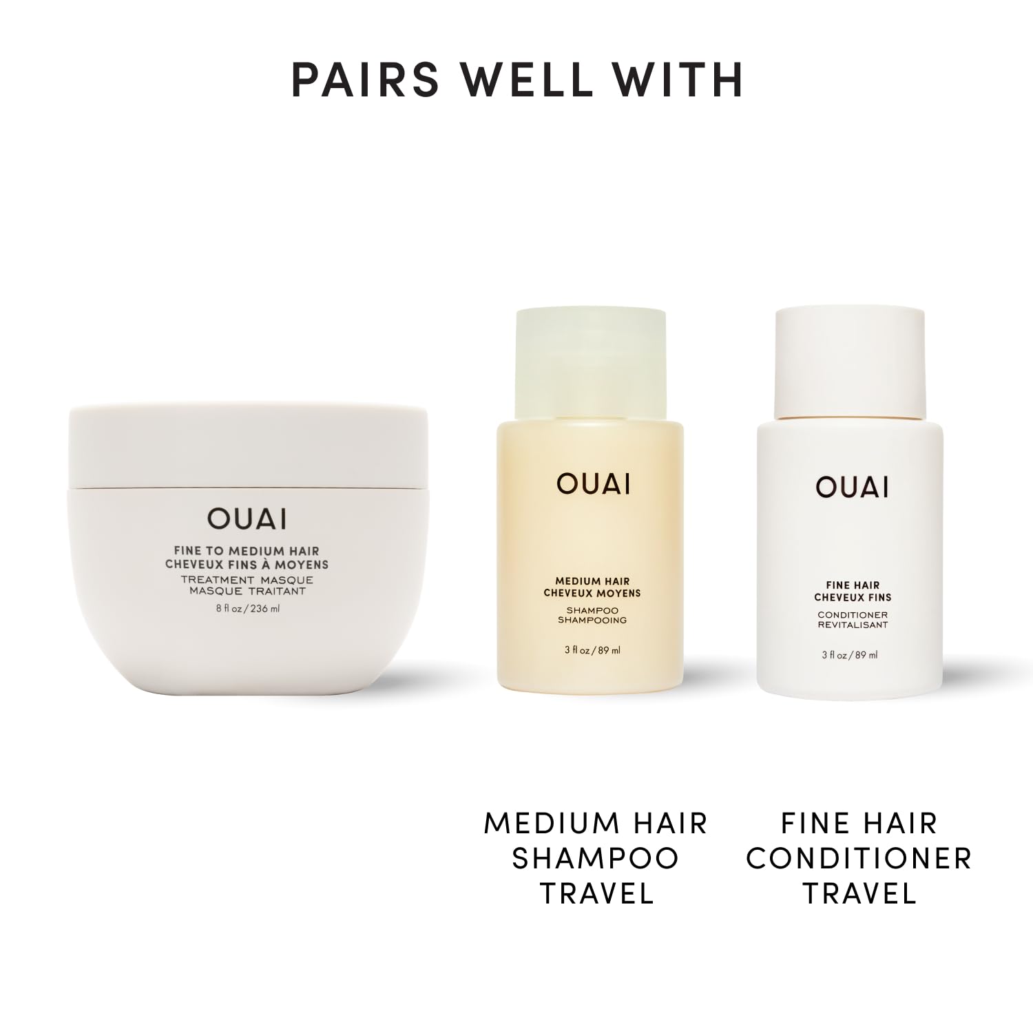 OUAI Fine to Medium Hair Treatment Mask- Deep Conditioning Hair Mask (8 oz) 🍁 All In One Marketplace Canada