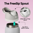 Owala FreeSip Insulated Stainless Steel Water Bottle with Straw for Sports and Travel, BPA-Free, 32oz, Dreamy Field 🍁 All In One Marketplace Canada