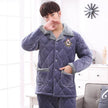 Thick quilted Winter pajamas Set  2pcs Unisex