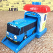 Toy pull back bus