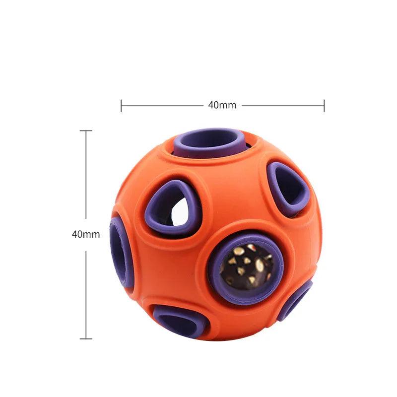 Luminous Sounding Dog Toy Ball – Rubber Fetch & Jingle Toy for Dogs (S/M)