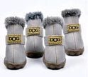 Dog Winter Snow Boots – Waterproof Non-Slip PU Paw Shoes for Small & Medium Dogs (10 Colours, Sizes 1–5 & S–XXL)