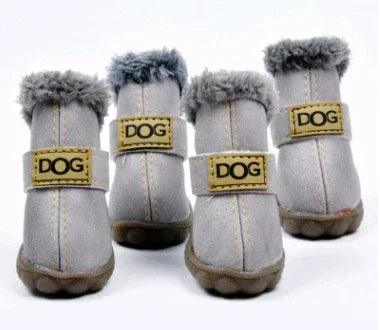 Dog Winter Snow Boots – Waterproof Non-Slip PU Paw Shoes for Small & Medium Dogs (10 Colours, Sizes 1–5 & S–XXL)
