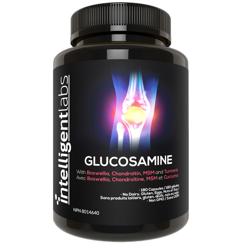 Triple Strength Glucosamine Sulfate Complex 1500mg, With Boswellia, Chondroitin, MSM and Turmeric 🍁 All In One Marketplace Canada