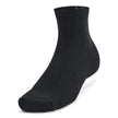 Under Armour Unisex-Adult Training Cotton Quarter Socks 6 Pack, (001) Black/Black/White, Large 🍁 All In One Marketplace Canada